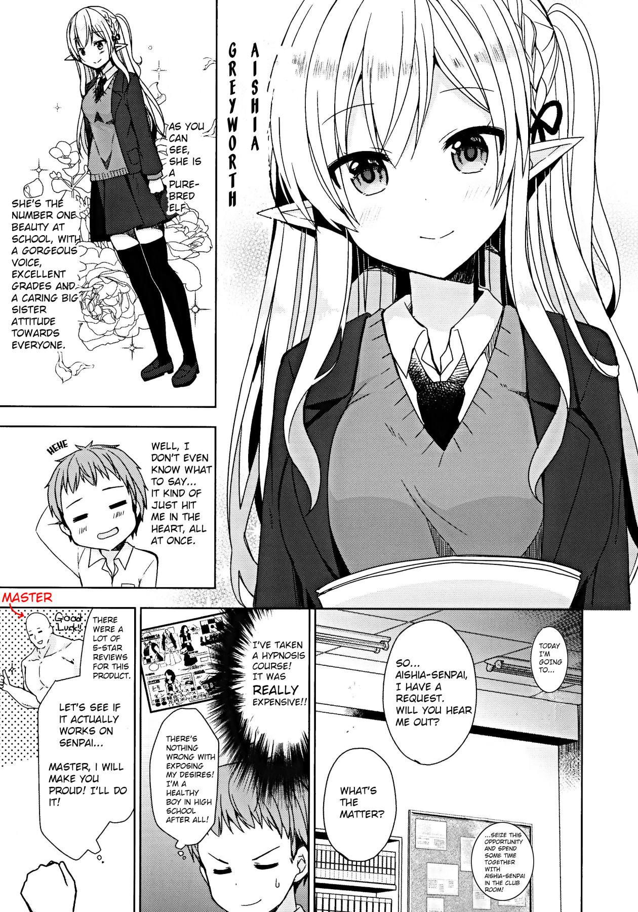 Hentai Manga Comic-My Hypno Sex Life With An Elf Senpai-Read-5